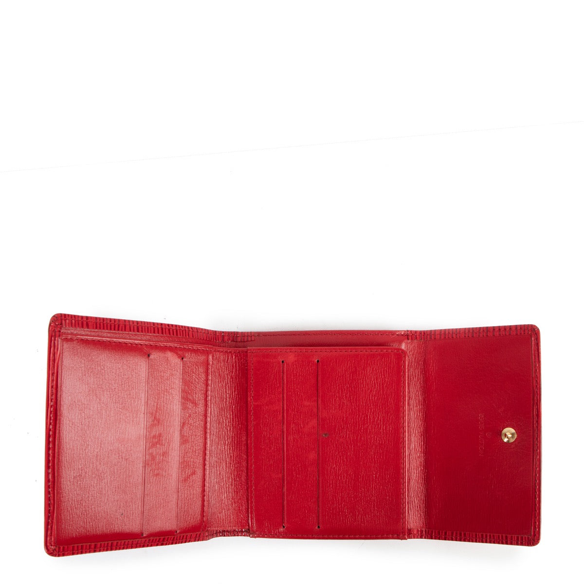 Shop safe online at Labellov in Antwerp this 100% authentic second hand Louis Vuitton Red Epi Leather Wallet