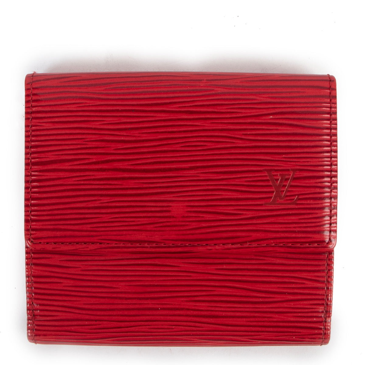 Shop safe online at Labellov in Antwerp this 100% authentic second hand Louis Vuitton Red Epi Leather Wallet