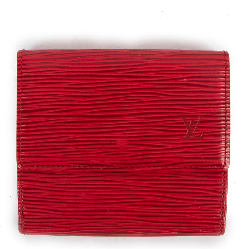 Shop safe online at Labellov in Antwerp this 100% authentic second hand Louis Vuitton Red Epi Leather Wallet