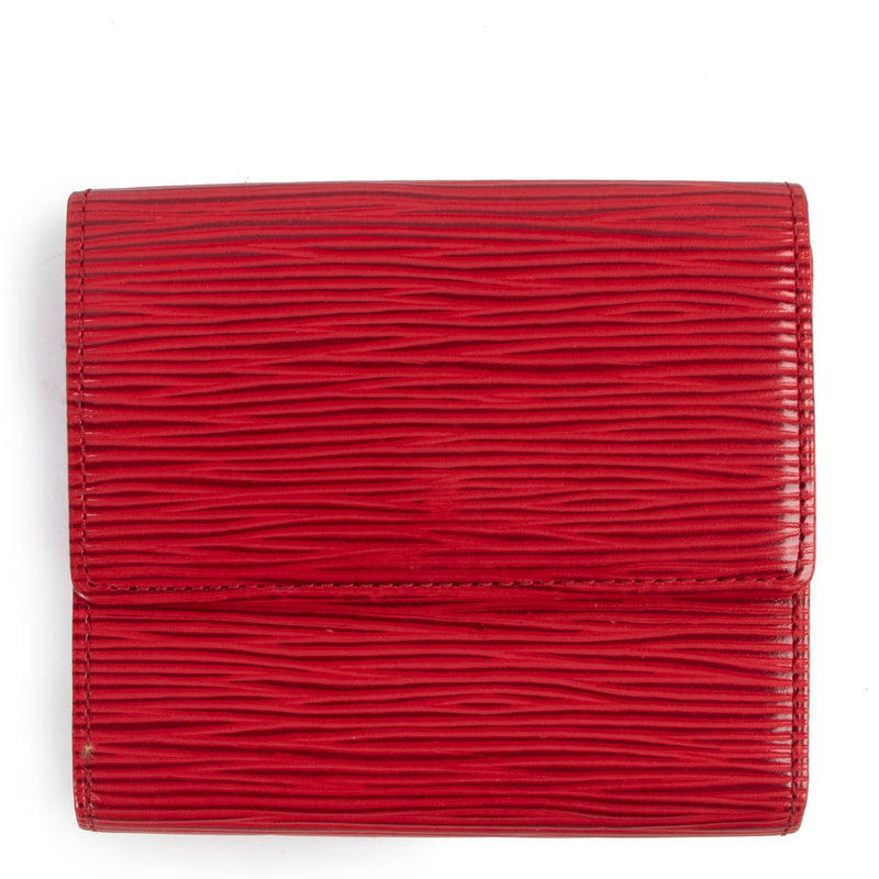 Shop safe online at Labellov in Antwerp this 100% authentic second hand Louis Vuitton Red Epi Leather Wallet