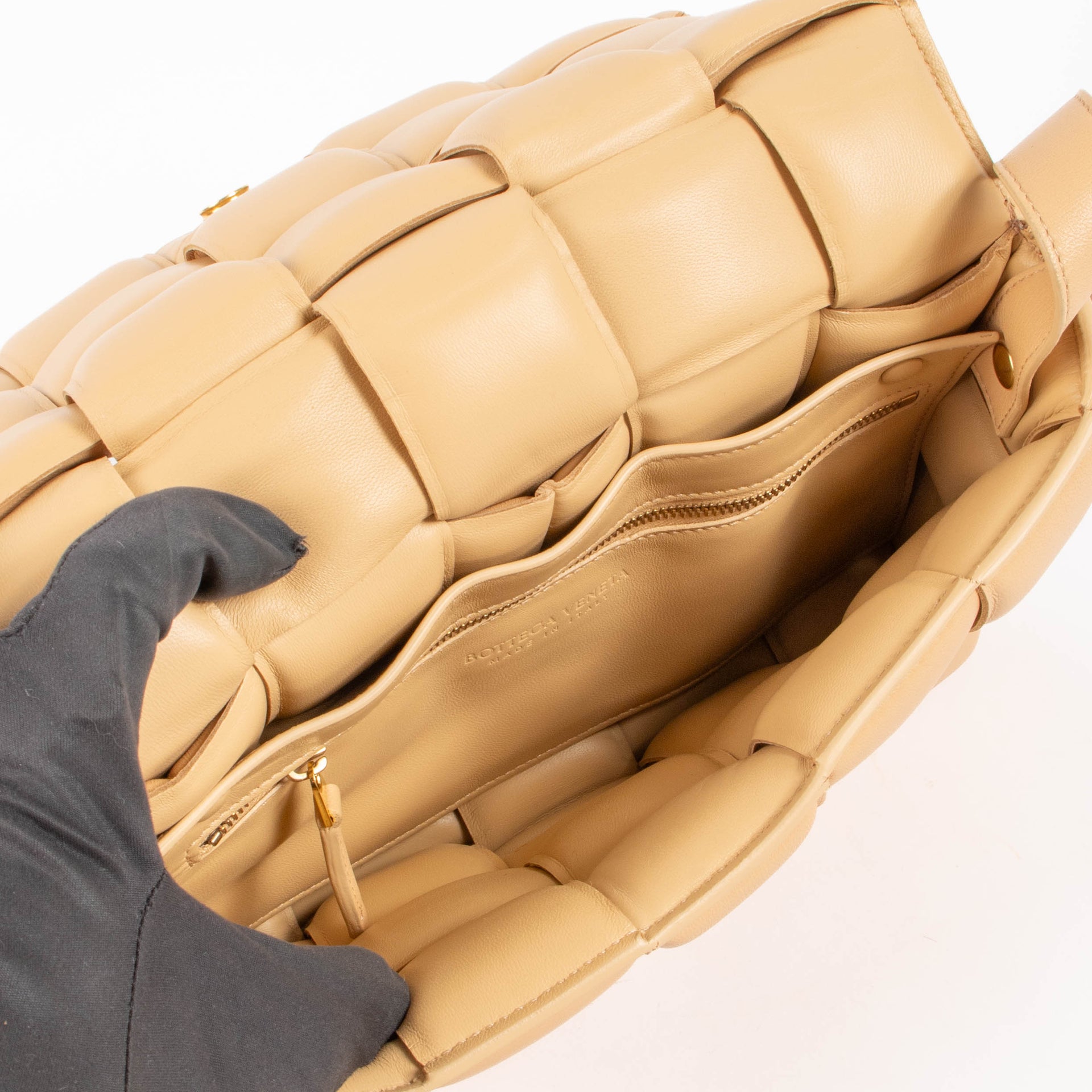 Bottega Veneta Almond Padded Cassette Bag
