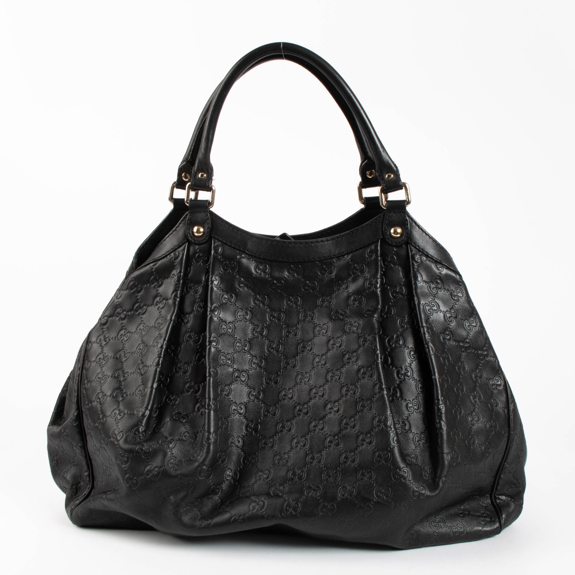 Gucci Black Guccissima Large Sukey Bag