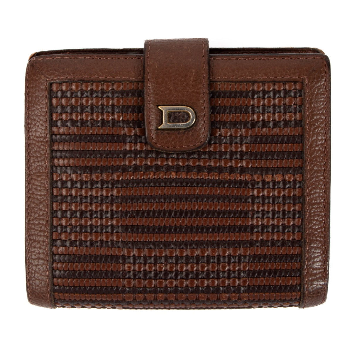 Shop 100% authentic second-hand Delvaux Brown Toile De Cuir Wallet on Labellov.com
