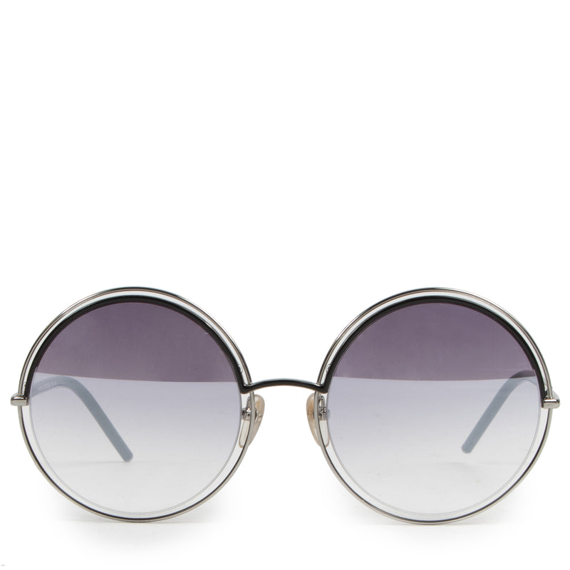 Authentieke Tweedehands Marc Jacobs Black Marc 11s Round Sunglasses juiste prijs veilig online shoppen luxe merken webshop winkelen Antwerpen België mode fashion