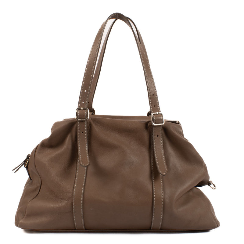 shop 100% authentic second hand Brunello Cucinelli Taupe Shoulder Bag on Labellov.com