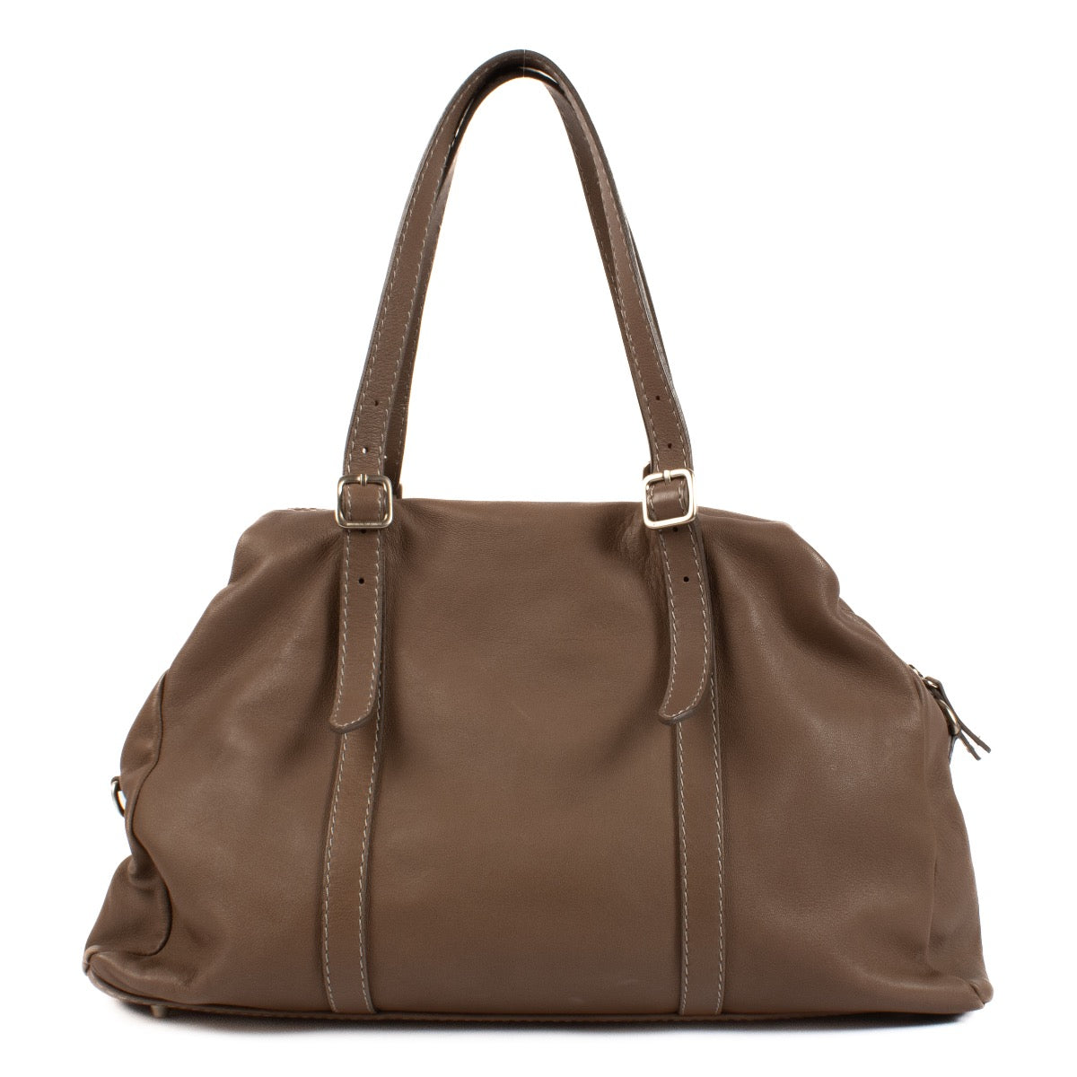 shop 100% authentic second hand Brunello Cucinelli Taupe Shoulder Bag on Labellov.com