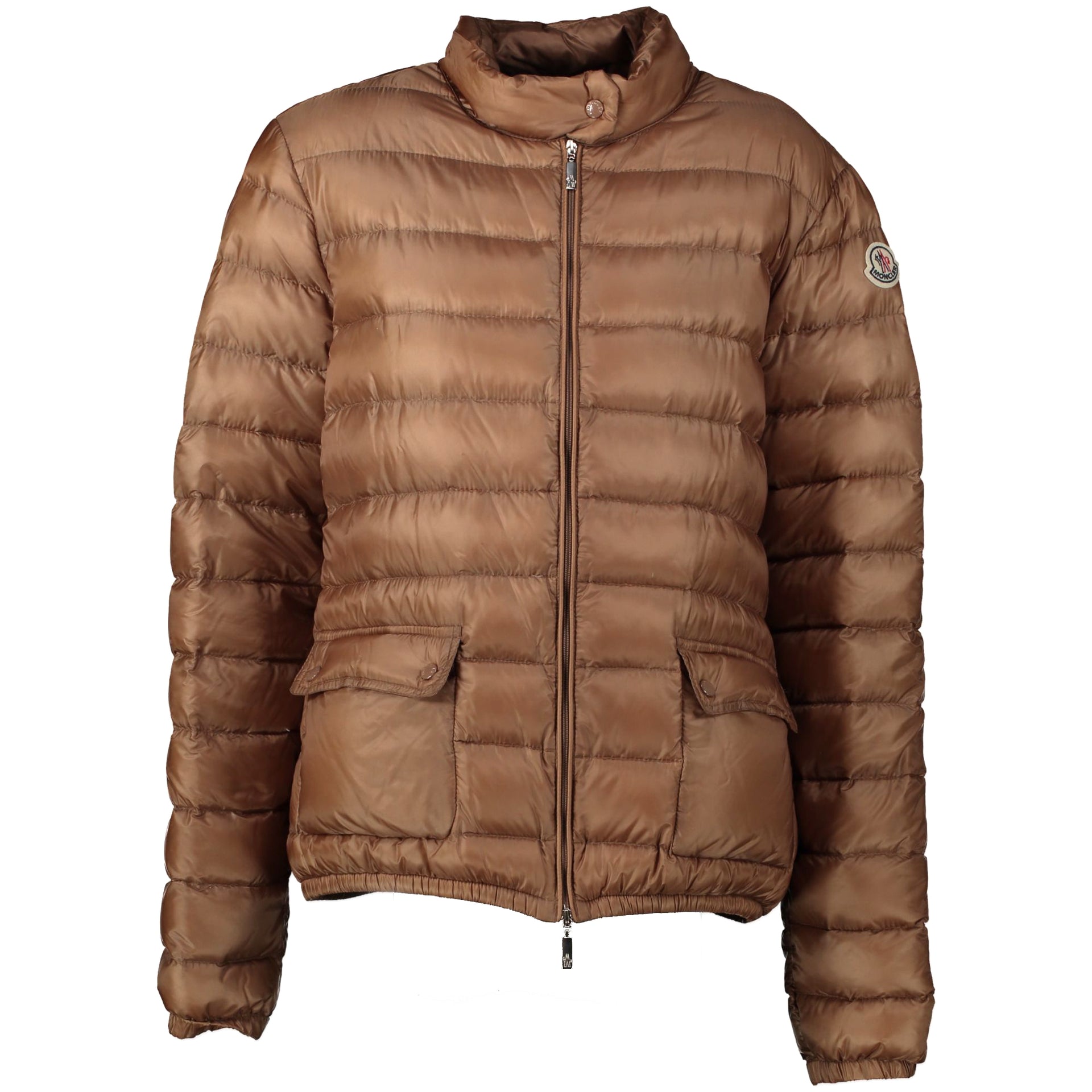 Moncler Camel Quilted Down Jacket - size 4 - for the best price at Labellov