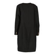 Chanel Vintage Black Pearl Button Dress