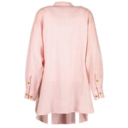 Chanel Vintage Pink Cotton CC Oversized Shirt