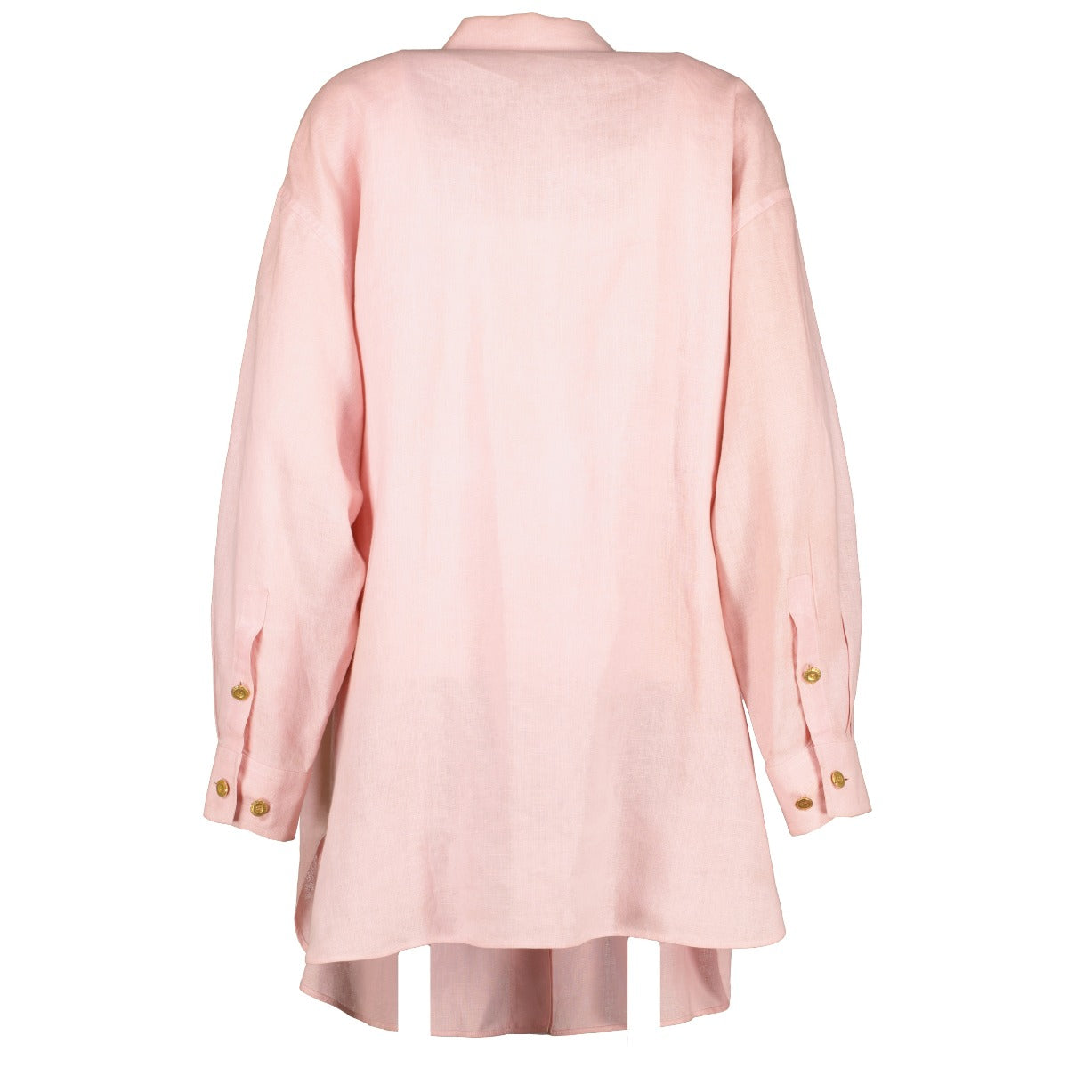 Chanel Vintage Pink Cotton CC Oversized Shirt