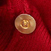 Authentic second hand Chanel Red Cashmere Sweater on Labellov.com
