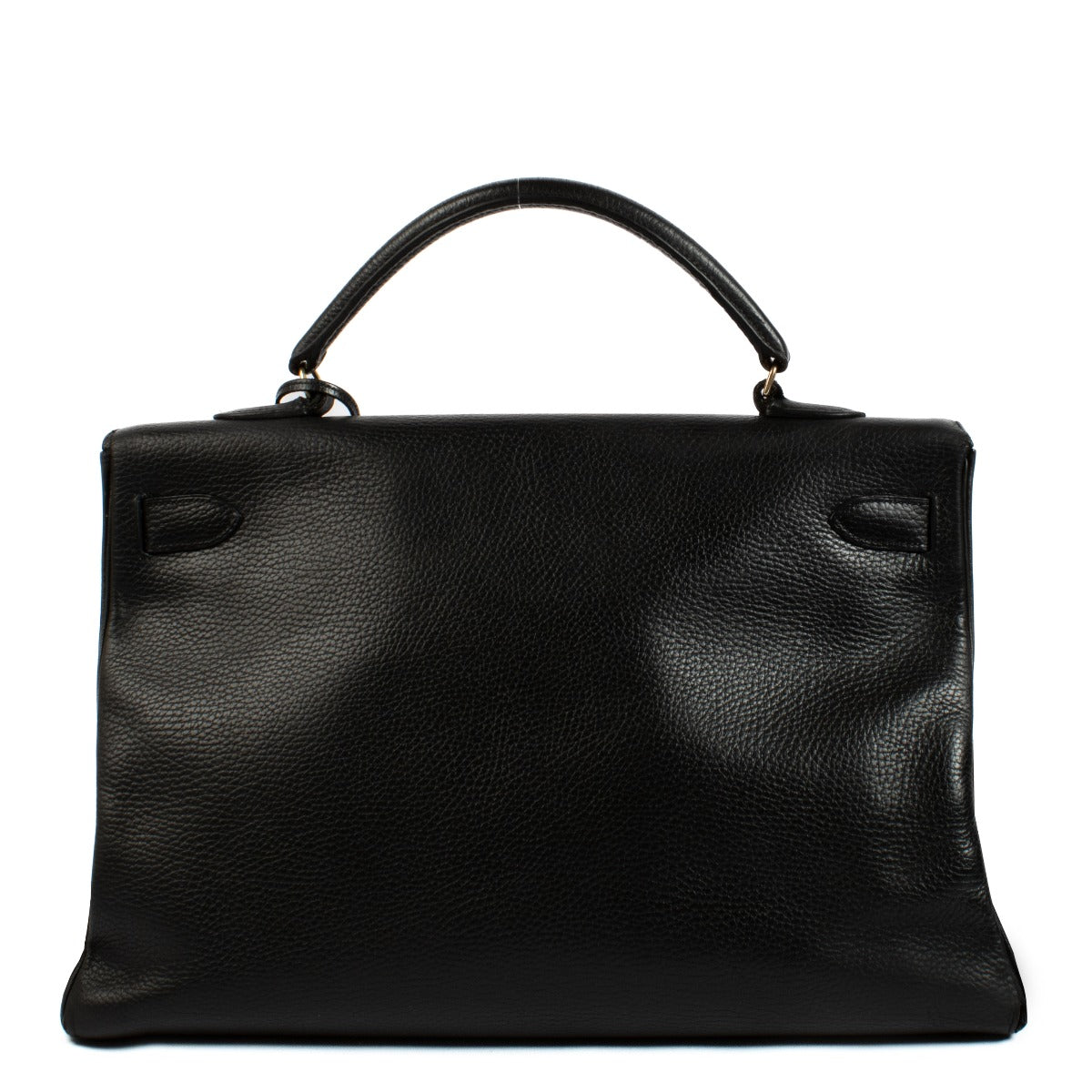 Hermès Vintage Kelly 40 Zwart Ardennen GHW