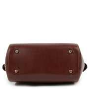 Shop safe online at Labellov in Antwerp this 100% authentic second hand Delvaux Brown Leather Charme Top Handle