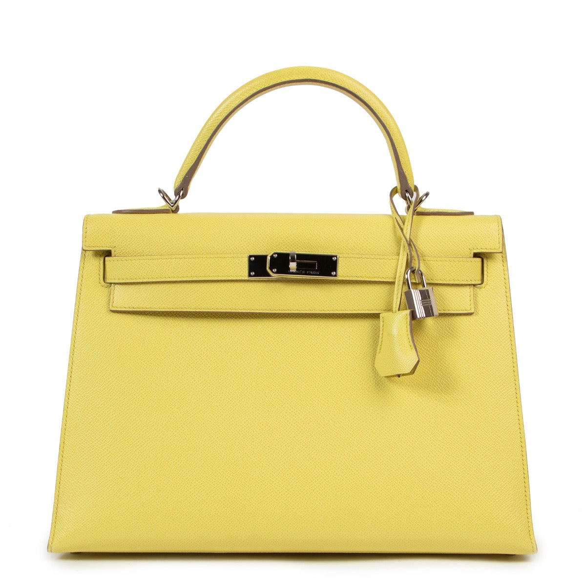Hermès Kelly 32 Epsom Soufre Accastillage Palladié