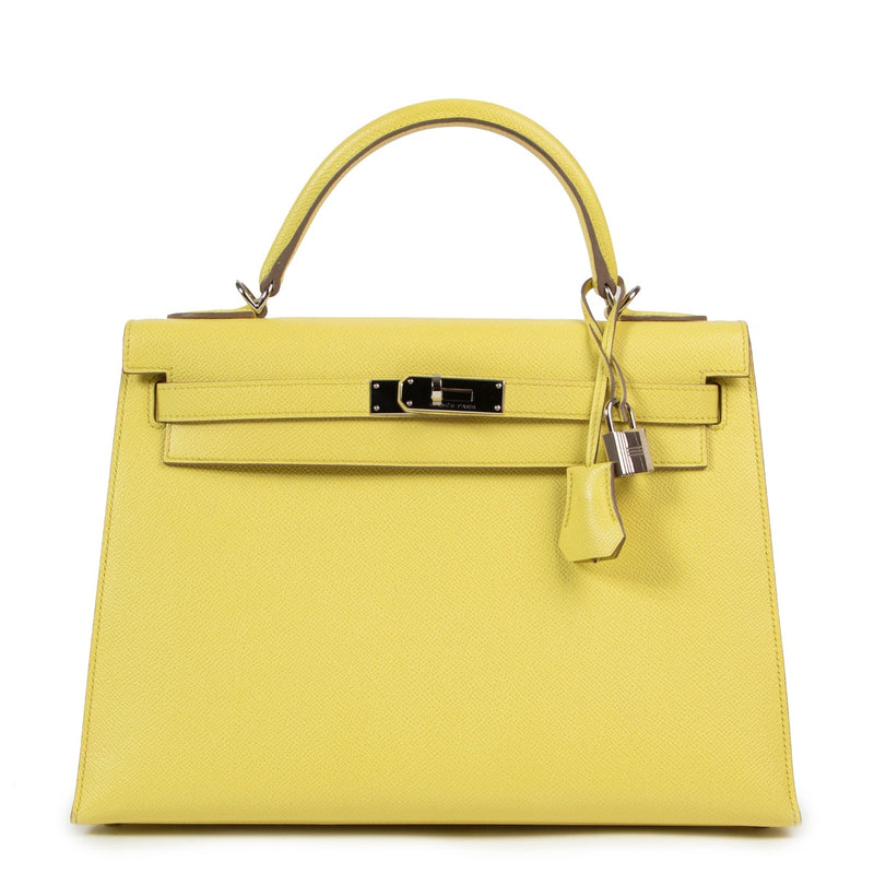 Hermès Kelly 32 Epsom Soufre PHW