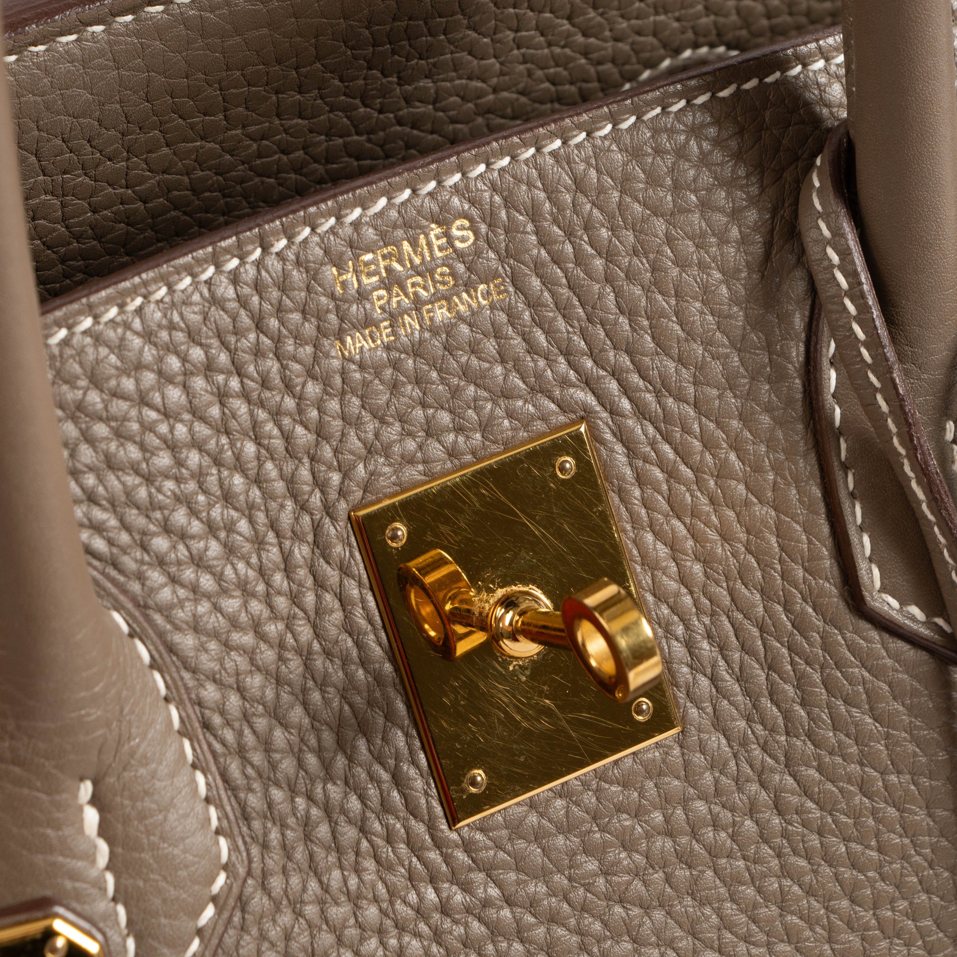 Hermès Birkin 35 Etoupe Clemence GHW