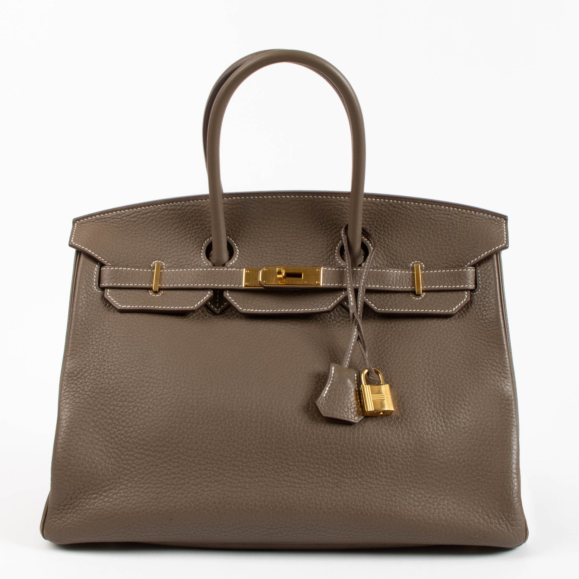 Hermès Birkin 35 Etoupe Clemence GHW