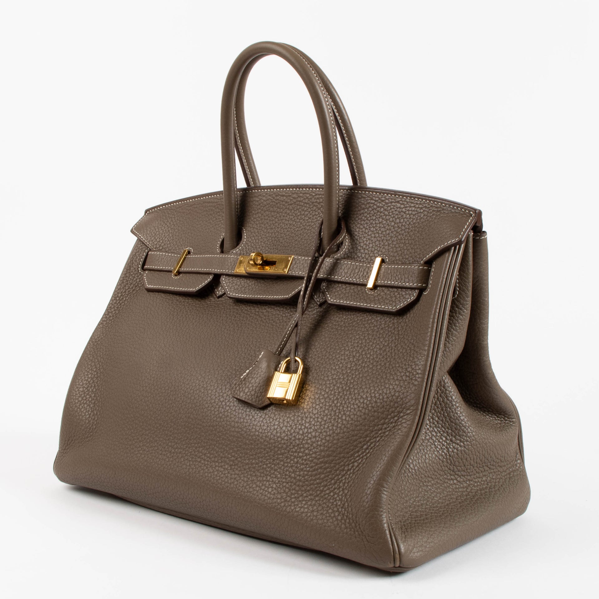 Hermès Birkin 35 Etoupe Clemence GHW