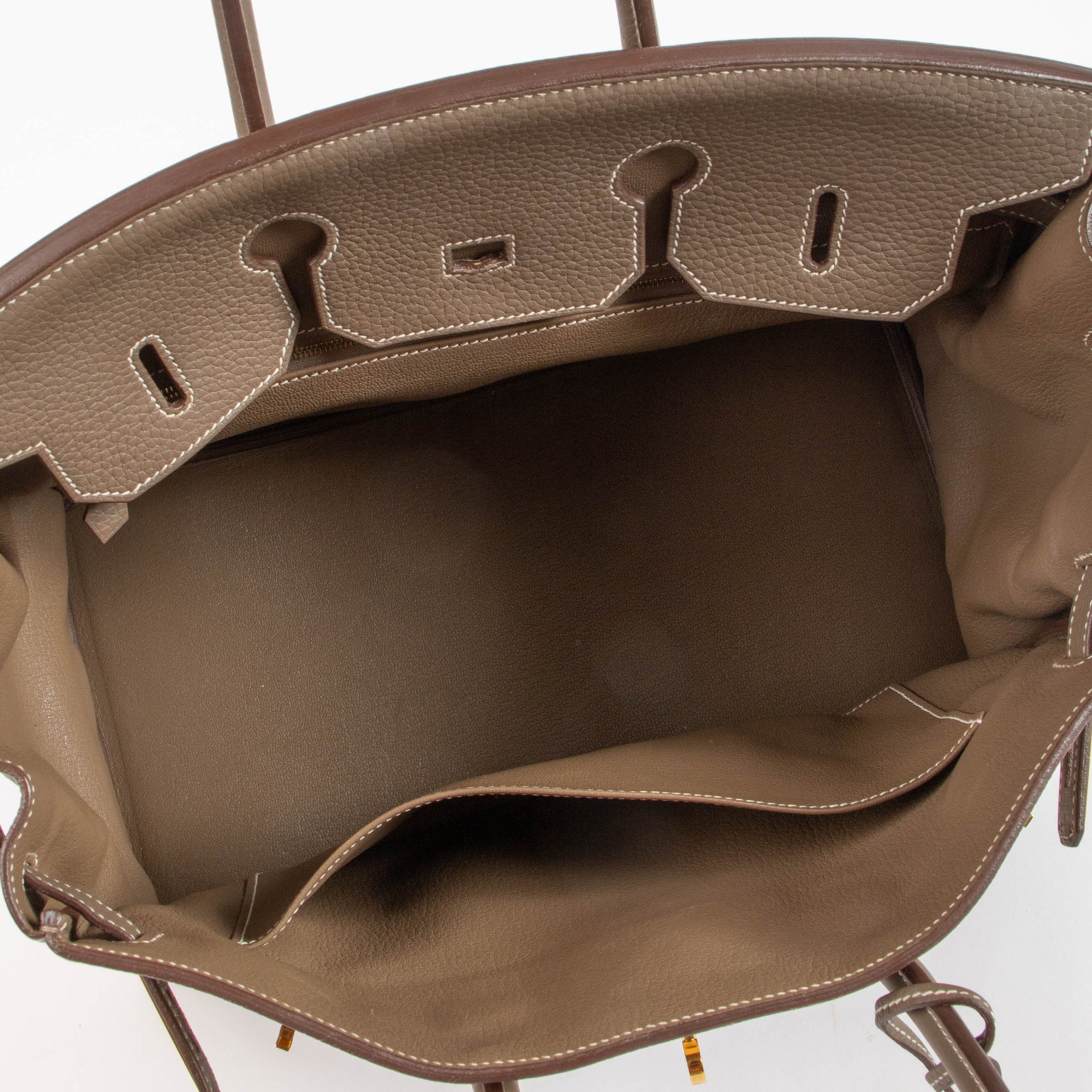 Hermès Birkin 35 Etoupe Clemence GHW