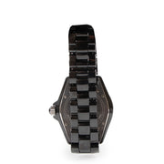 Buy an authentic second hand Chanel Black Ceramic/ Steel J12 Automatic 38 mm Watch in very good condition at Labellov