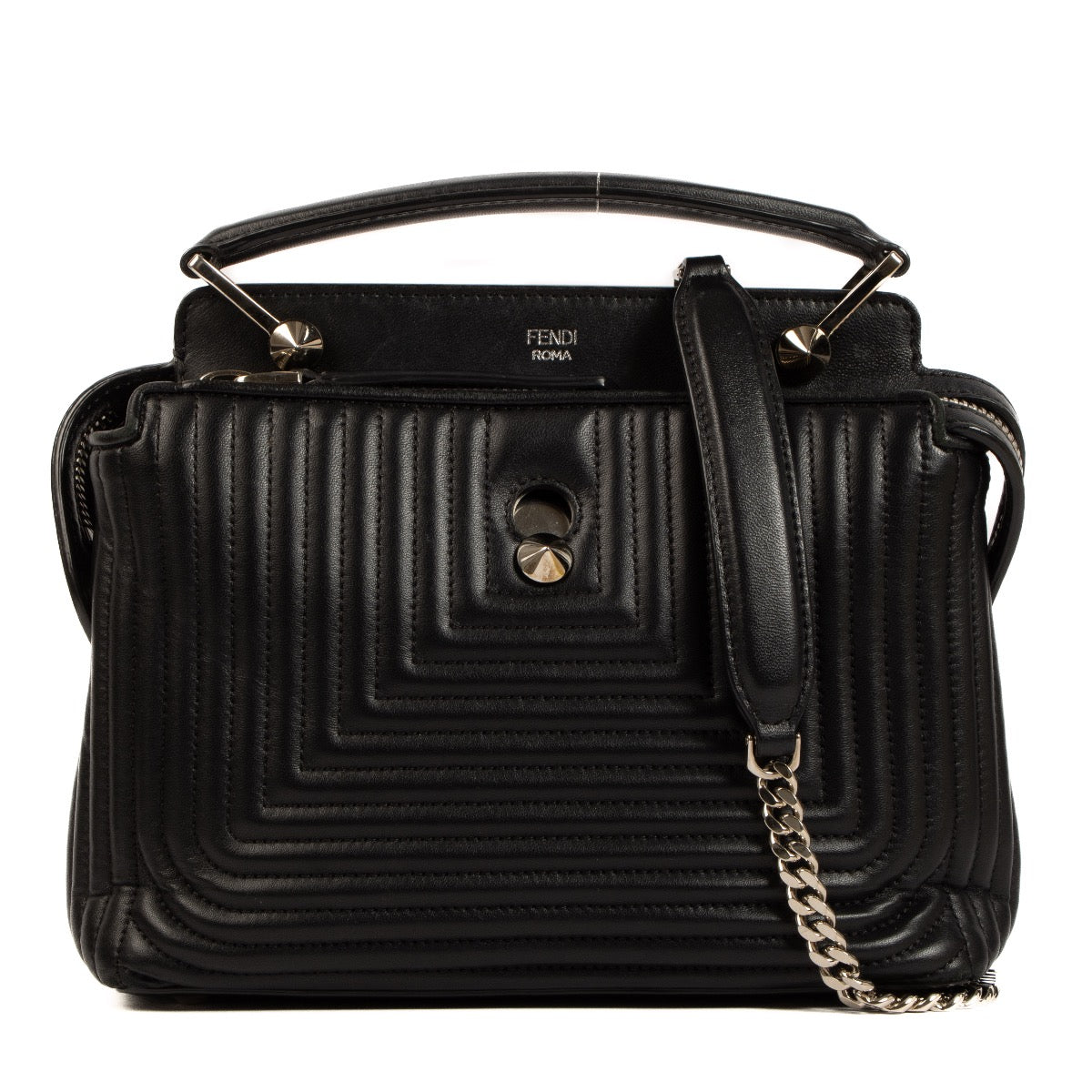 Shop 100% authentic second-hand Fendi Black Nappa Leather Small DOTCOM Bag on Labellov.com