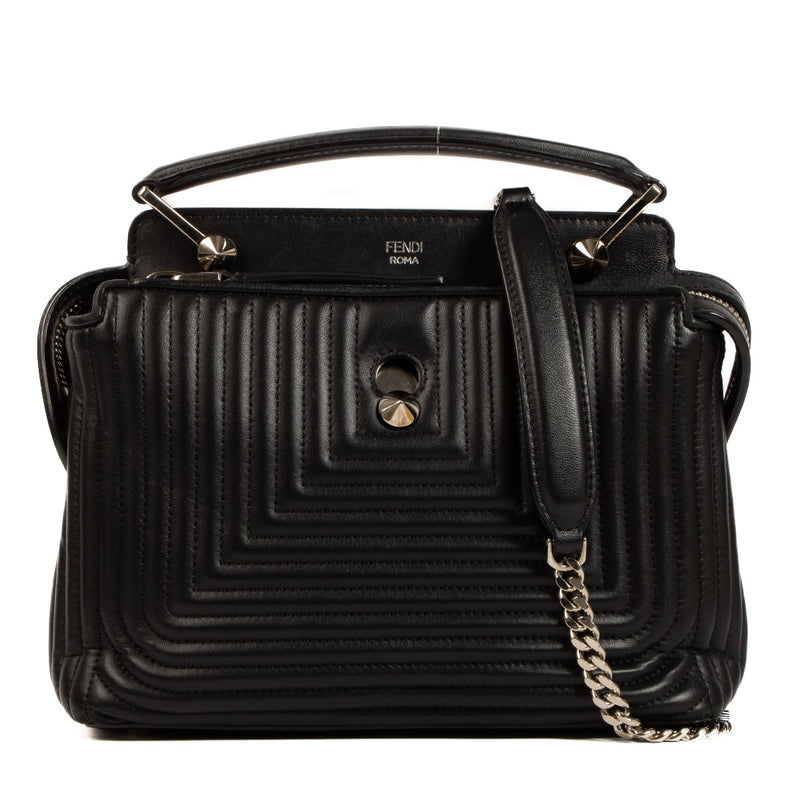 Shop 100% authentic second-hand Fendi Black Nappa Leather Small DOTCOM Bag on Labellov.com