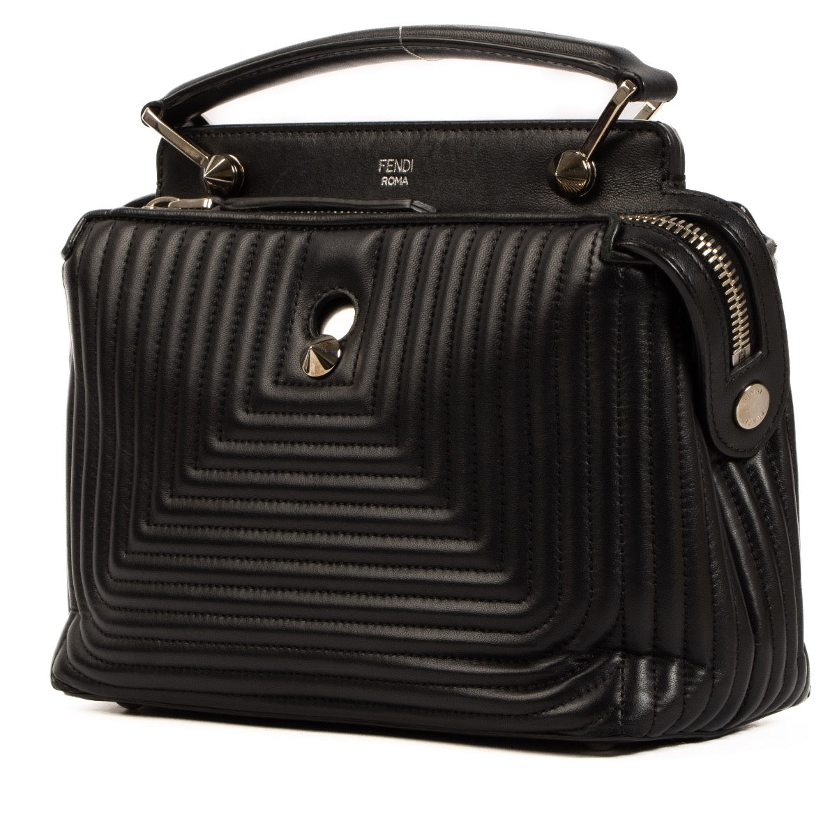 Shop 100% authentic second-hand Fendi Black Nappa Leather Small DOTCOM Bag on Labellov.com