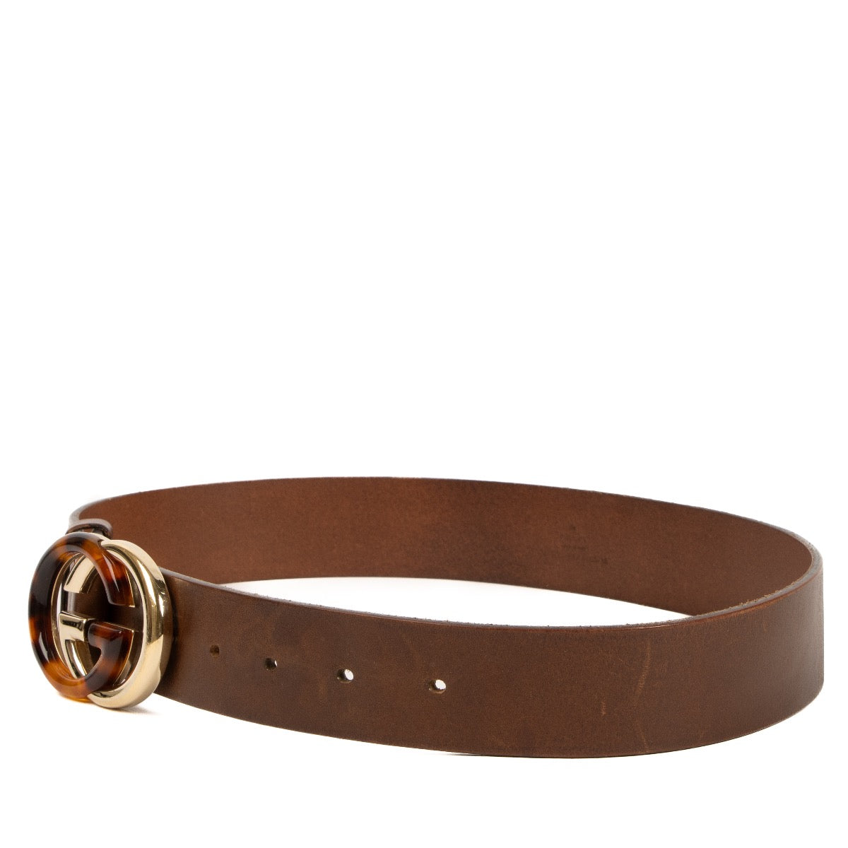 Shop 100% authentic second-hand Gucci Brown Interlocking G belt in size 95 on Labellov.com