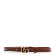 Gucci GG Marmont Brown Slim Belt