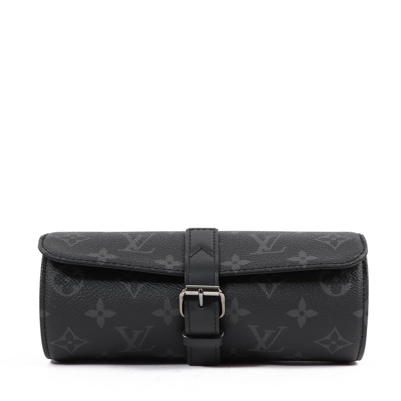 Louis Vuitton Monogram Eclipse Canvas 3-Way Watch Case