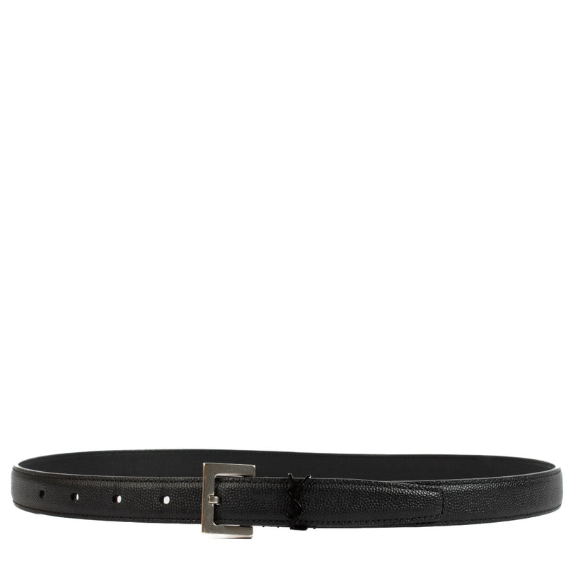 shop 100% authentic Saint Laurent Black Cassandre Belt - Size 75 on Labellov.com