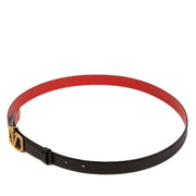 Shop 100% authentic second-hand Valentino Black And Red V-Logo Reversible Belt 20mm in Size 80 on Labellov.com