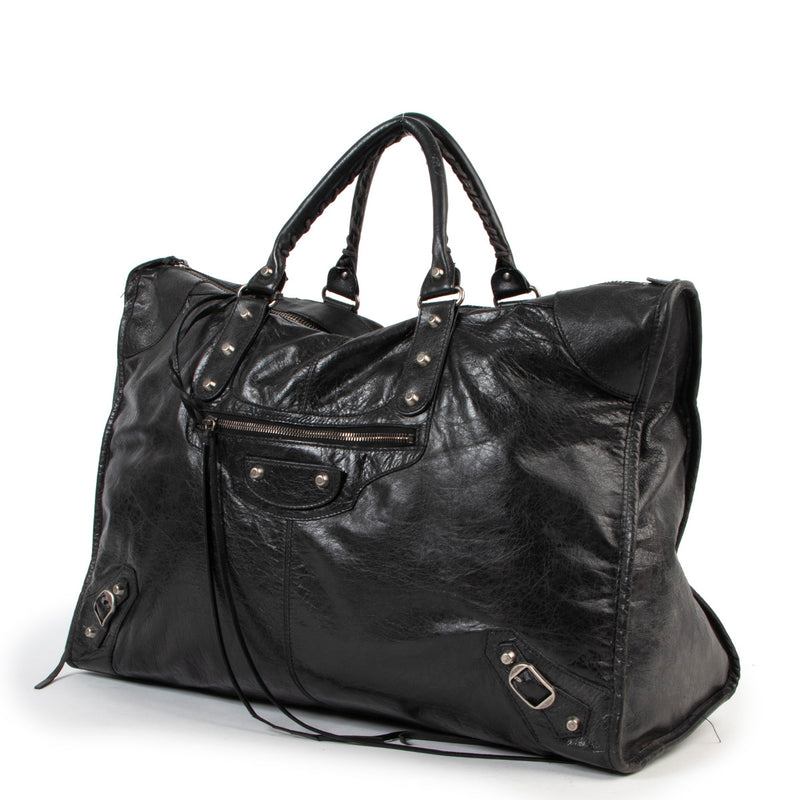 Balenciaga leather city weekender shoulder bag for the best price at Labellov