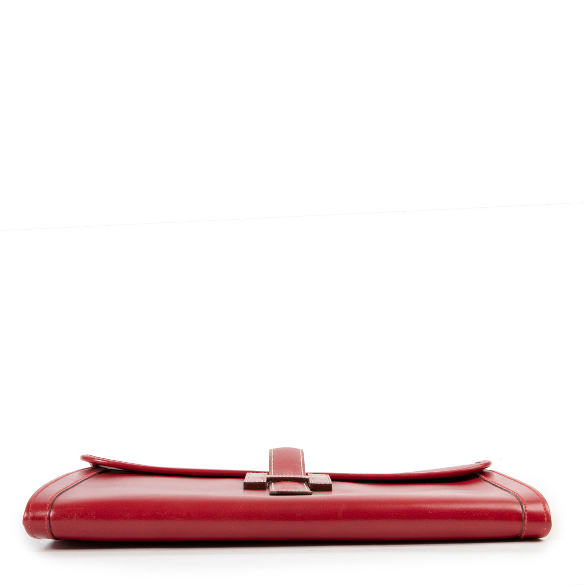 Hermes Vintage Bordeaux Box Jige GM Clutch