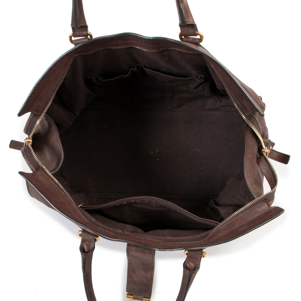 Yves Saint Laurent Brown Cabas ChYc Large Handbag