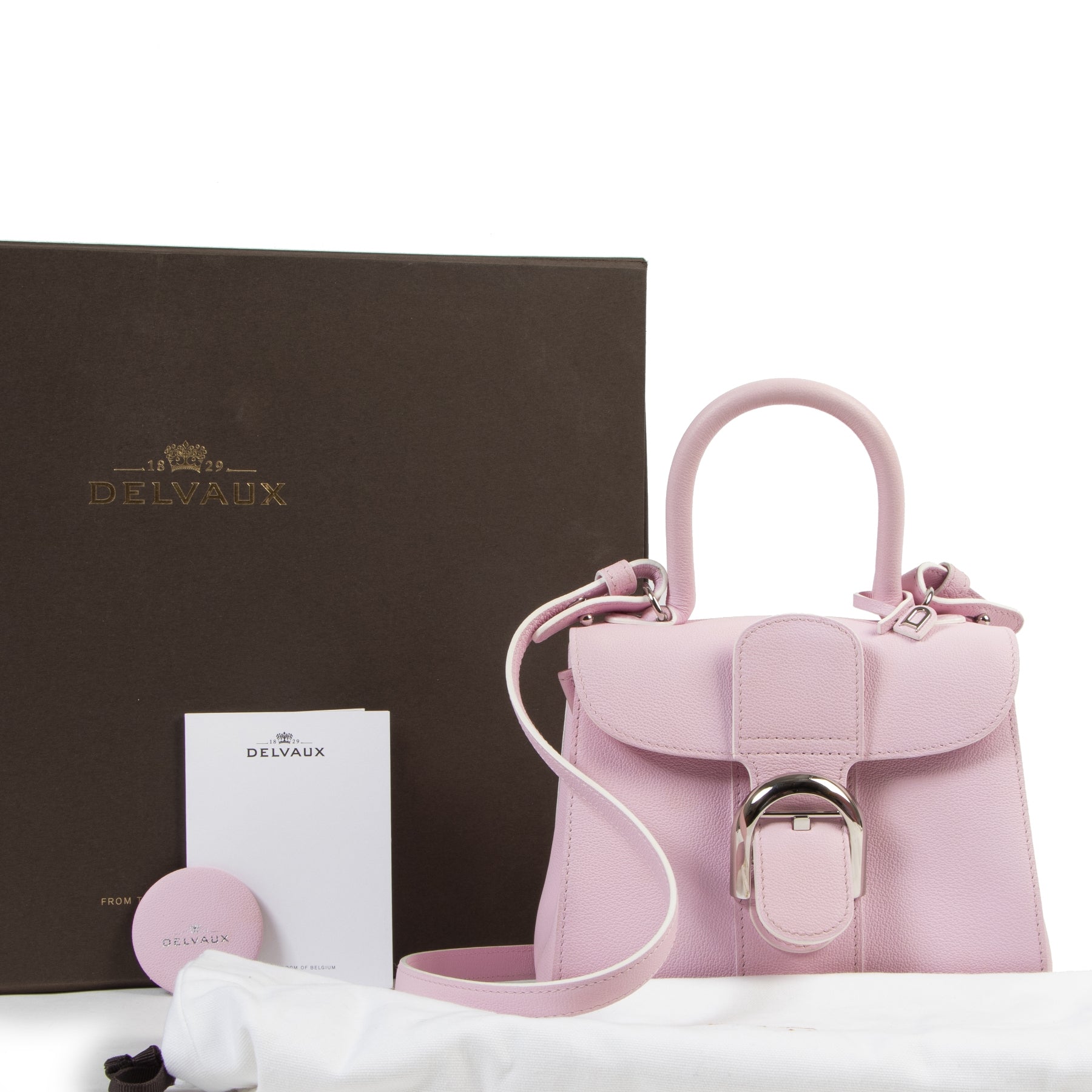 Delvaux Brillant MIni Pink Nakuru + Strap