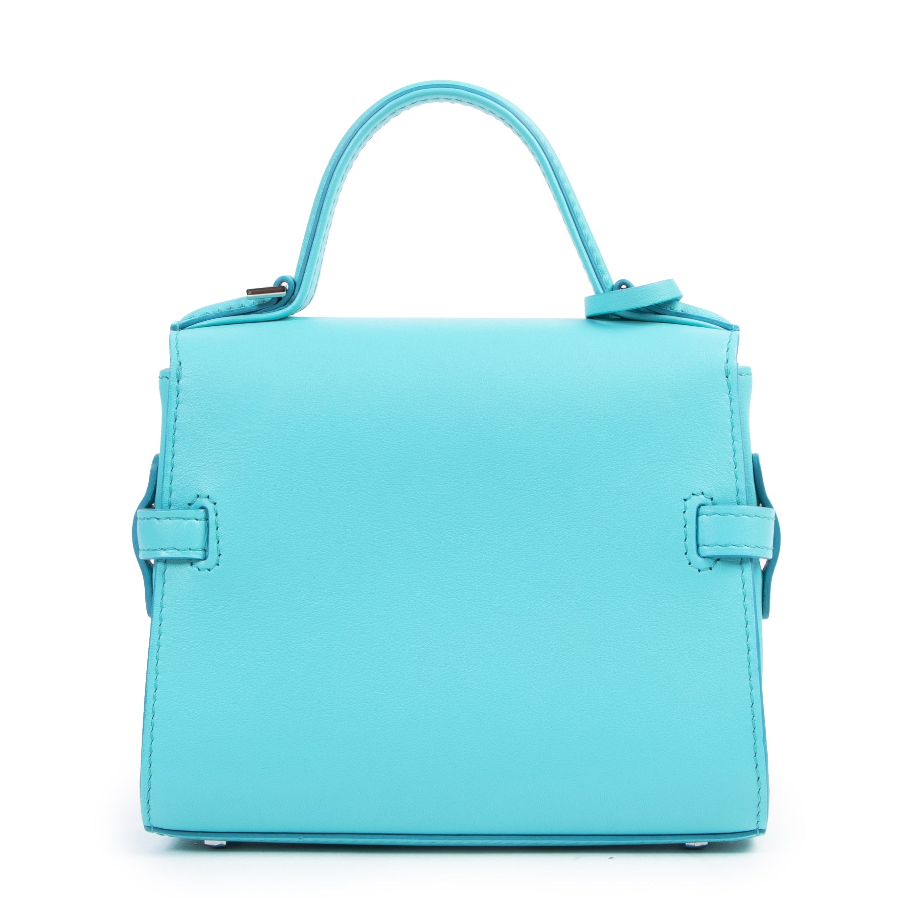 Delvaux Turquoise Tempête Micro Crossbody Bag