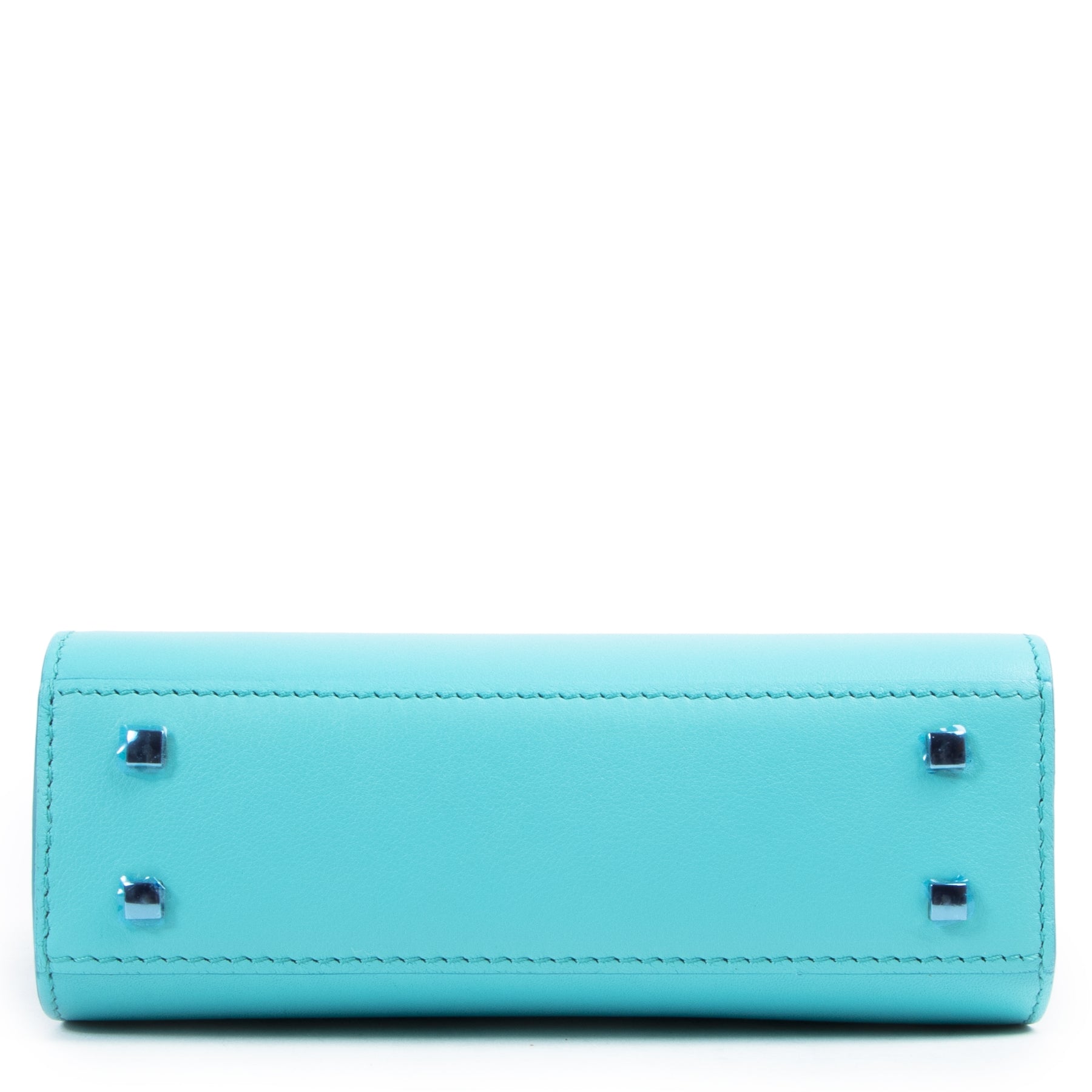 Delvaux Turquoise Tempête Micro Crossbody Bag