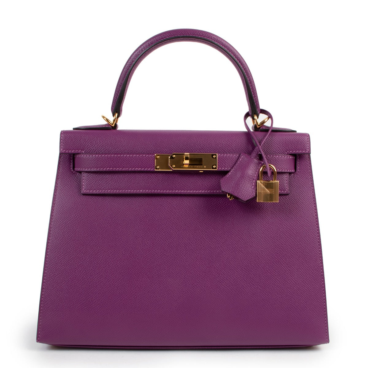 Shop authentic second hand luxury Hermès Kelly Sellier 28 Epsom Anemone GHW at Labellov