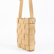 Authentic preloved Bottega Veneta Beige Cassette Messenger bag on Labellov.com