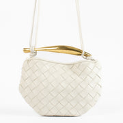 Authentic pre-loved Bottega Veneta White Baby Sardine Bag on Labellov.com
