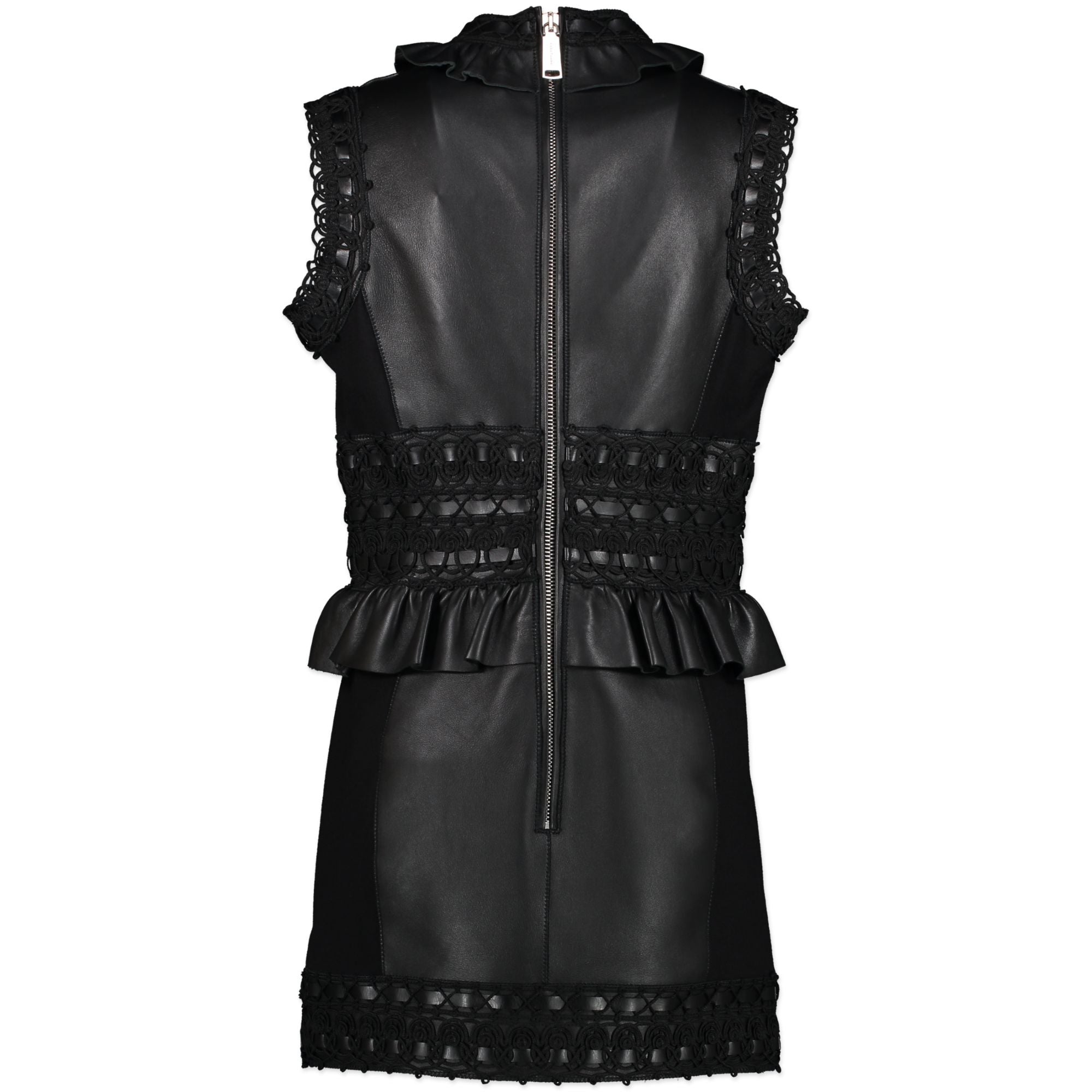 Dsuared2 Black Leather Mini Dress