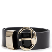Authentique seconde main vintage Gucci Patent Leather Horse Bit Belt - Size 85 achète en ligne webshop LabelLOV