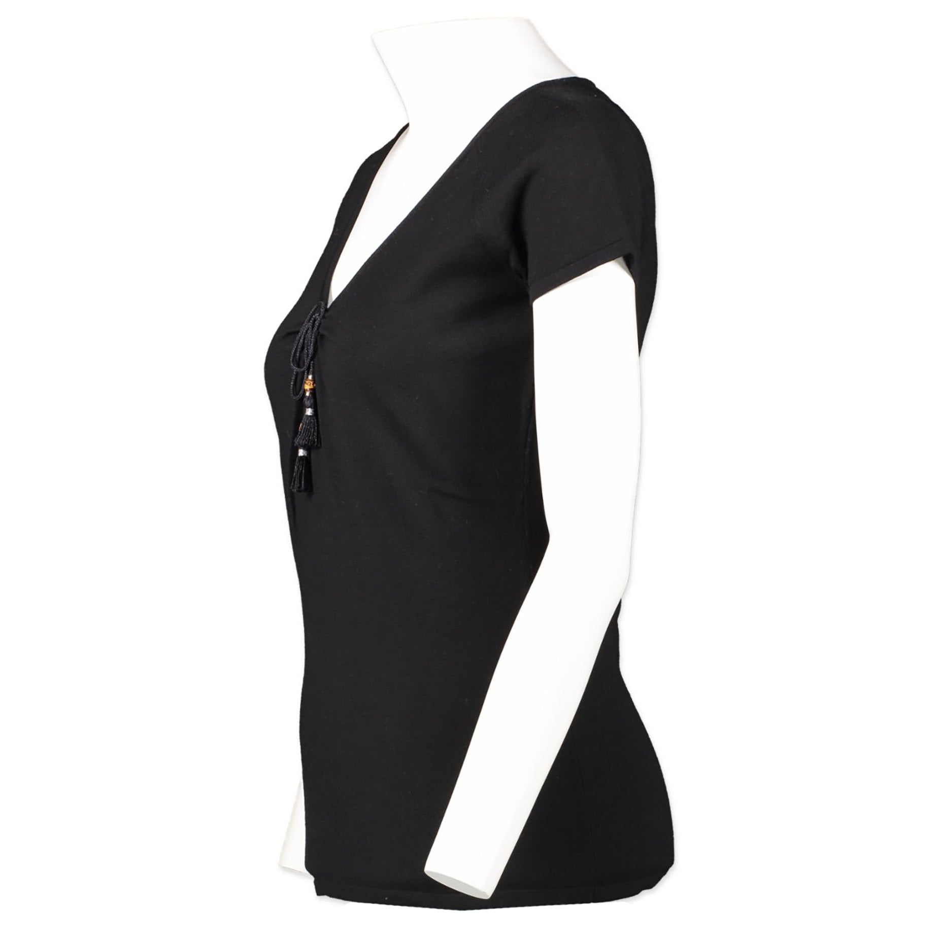 Gucci Zwart Kwastjes Top - Maat M