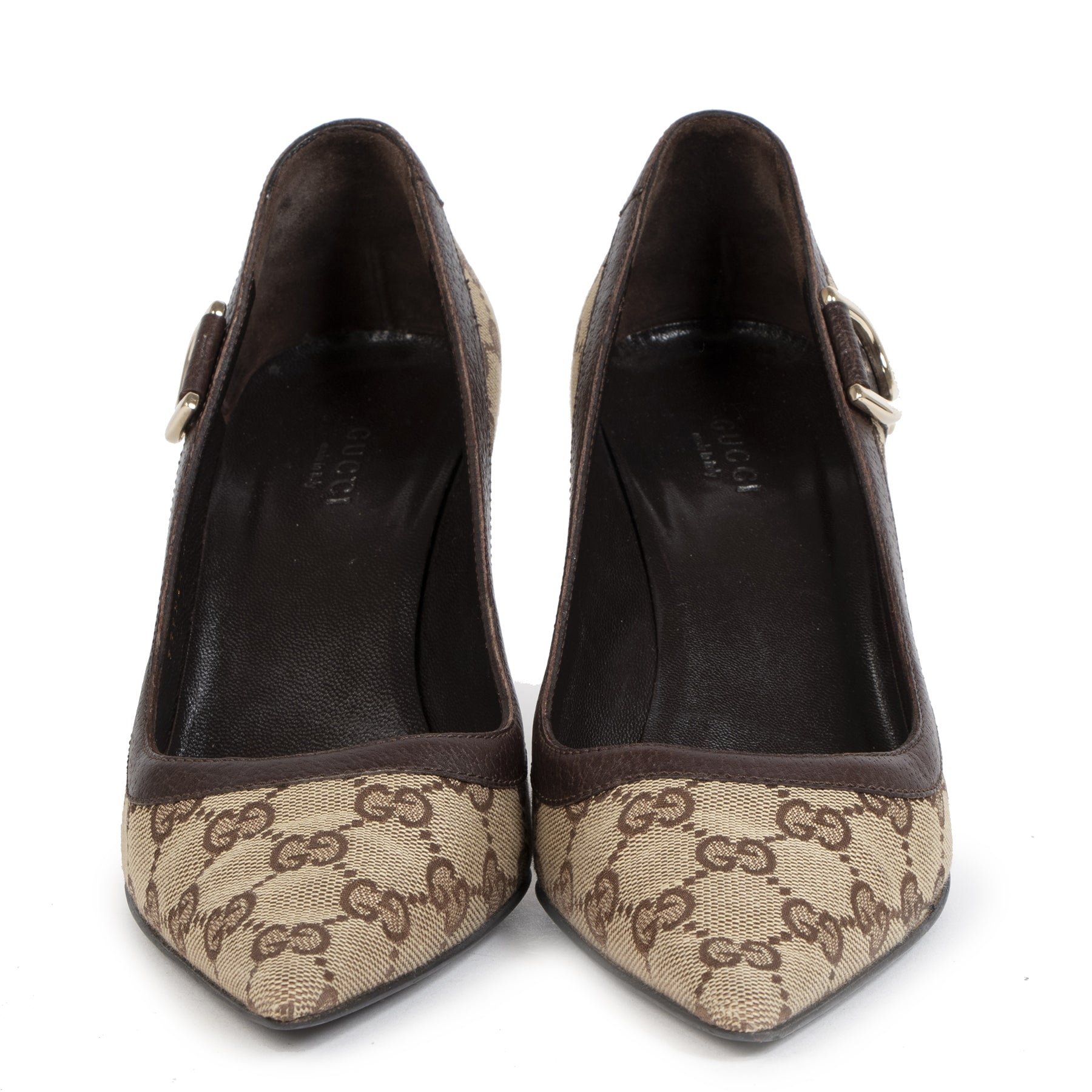 Authentic second-hand vintage Gucci Monogram Pumps- Size 37,5 buy online webshop LabelLOV