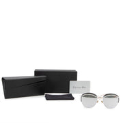 Buy online authentic second hand Christian Dior White Dioround Sunglasses in very good condition at Labellov in Antwerp.