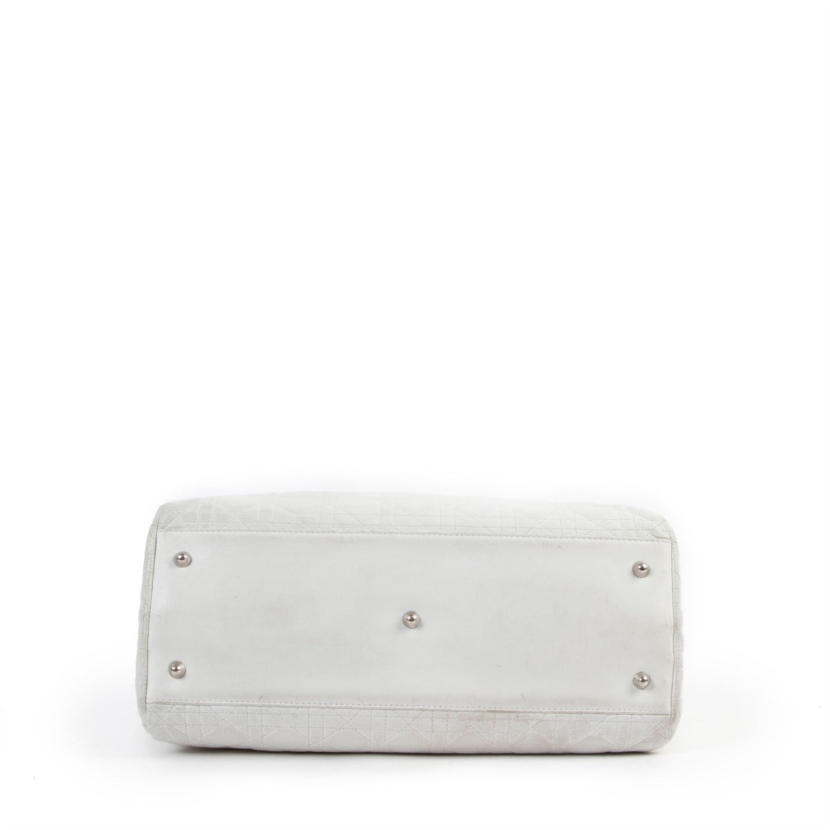 Shop safe online at Labellov in Antwerp this 100% authentic second hand Christian Dior White Lady Dior Soft Tote Shoulder Bag
