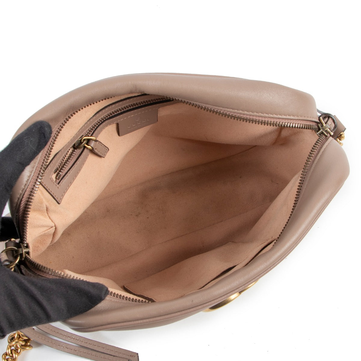 Gucci Dust Pink GG Marmont Crossbody in good condition