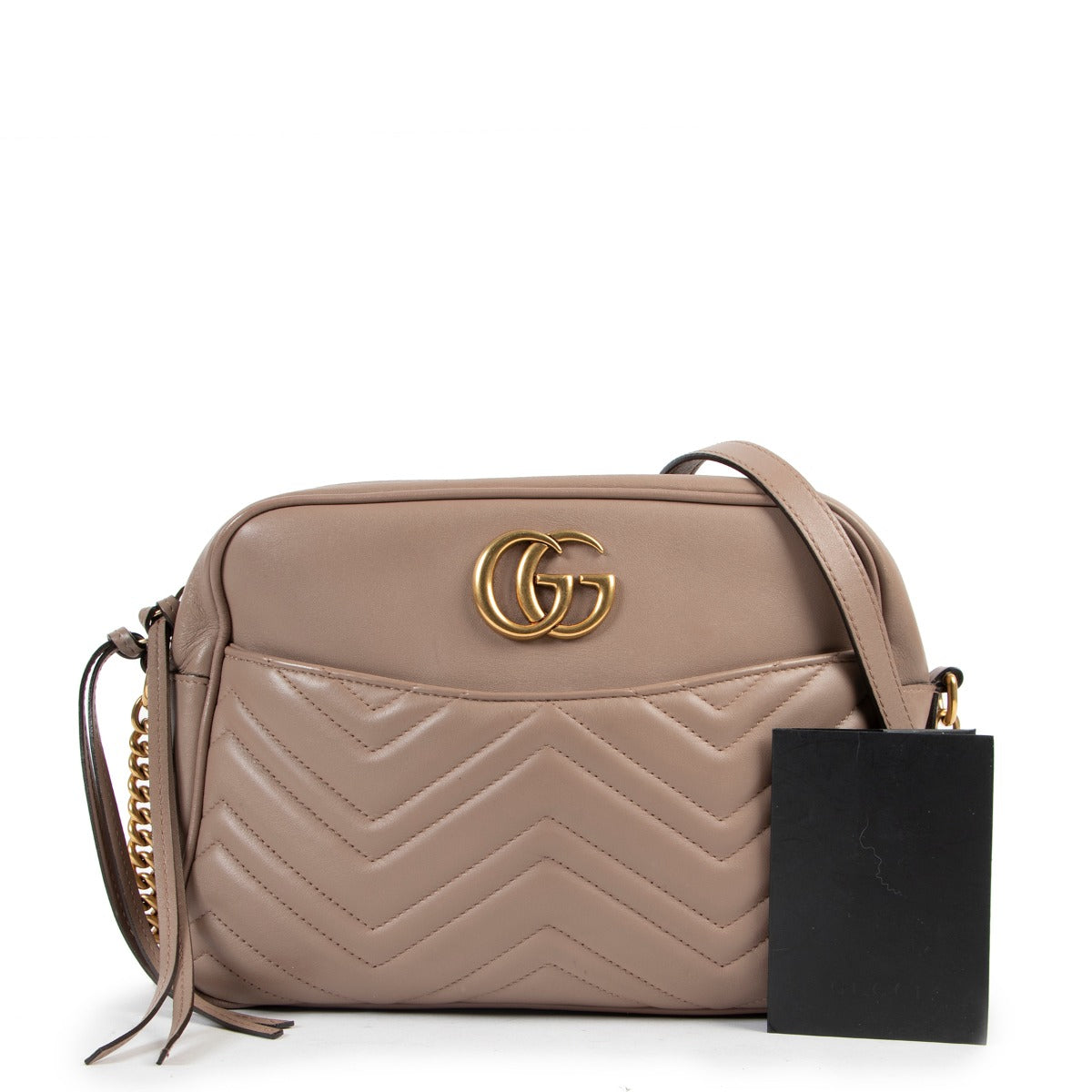 Get this Gucci Dust Pink GG Marmont Crossbody at Labellov for a reasonable price online or in store.