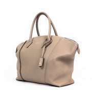 Buy an authentic Louis Vuitton Grey Calf Leather Lock It Top handle Bag at Labellov in Antwerp.